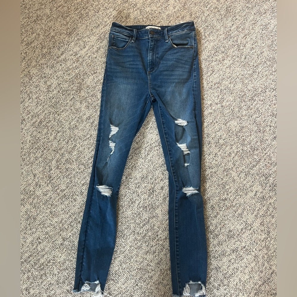 Abercrombie Skinny Ripped Jeans